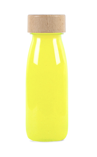 [8425402476772] Bouteille sensorielle - Petit Boum - "Float" Yellow Fluo