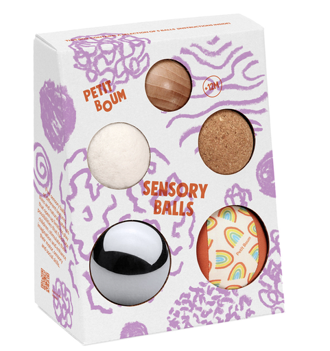 [8425402476611] Balles sensorielles - Petit Boum - Lot de 5