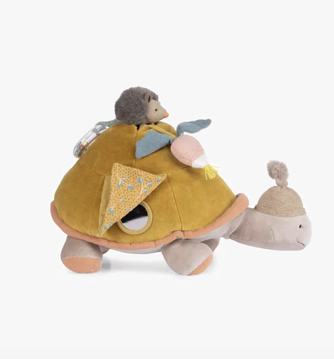 [3575676780787] Peluche - Moulin Roty - Grande tortue d'activités