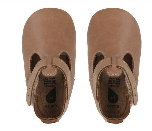 [9420057348329] Chaussons en cuir - BOBUX - Soft Sole Jack & Jill Caramel S
