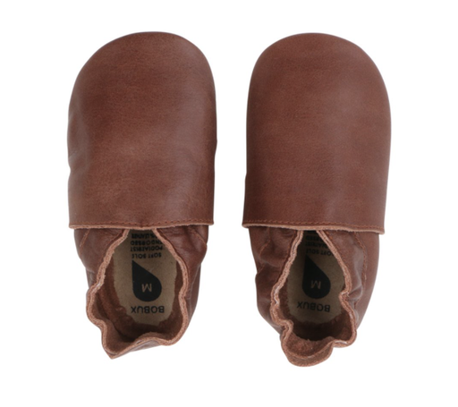 [9420057332335] Chaussons en cuir - BOBUX - Soft Sole Simple Shoe Toffee L