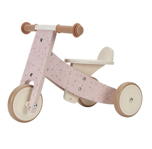 Tricycle en bois - Little Dutch - rose