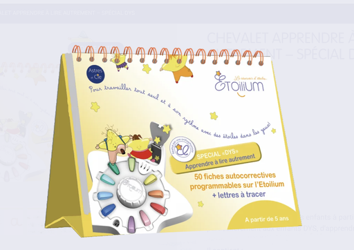 [9782494341029] Jeu pédagogique - Astres & Cie - Chevalet apprendre à lire autrement / spécial DYS (pour Etoilium)