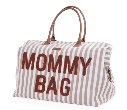 [5420007168124] Sac à langer - Childhome - Mommy Bag Rayures Nude Terracotta