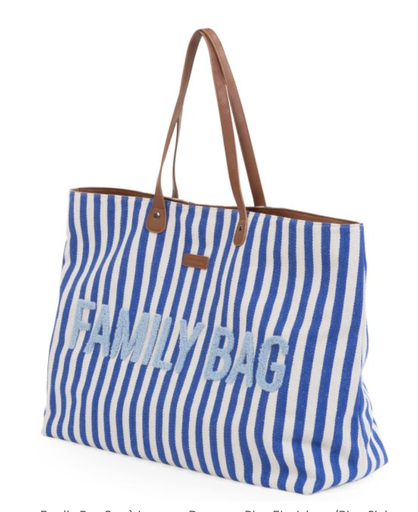 [5420007168117] Sac à langer - Childhome - Family Bag Rayures Bleu