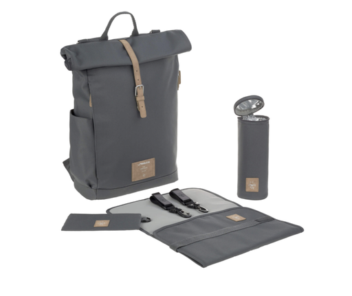 [4042183410258] Sac à dos à langer - Lässig - Rolltop anthracite