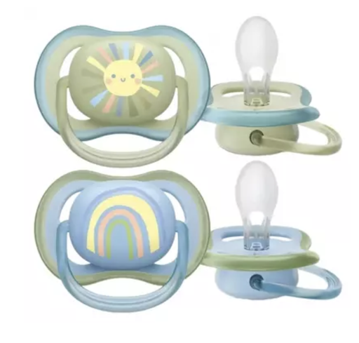 [8720689012201] Sucettes 0+ - Avent - Ultra air vert/bleu