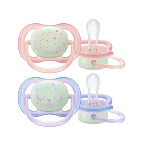 [8710103900771] Sucettes 0+ - Avent - Ultra air night mauve/rose