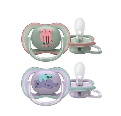 [8710103993131] Sucettes 6+ - Avent - Ultra air chat/ours