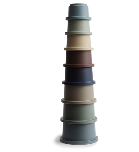 [810052461380] Pots à empiler - Mushie - Stacking Cups Forest