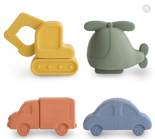 [840355800241] Set de jeux de bain en silicone - Mushie