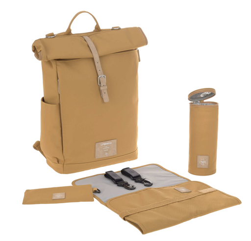 [4042183420431] Sac à dos à langer - Lässig - Rolltop curry