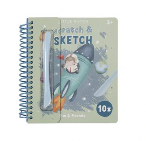[8714274125520] Livre de cartes à gratter - Little Dutch - Jim & Friends