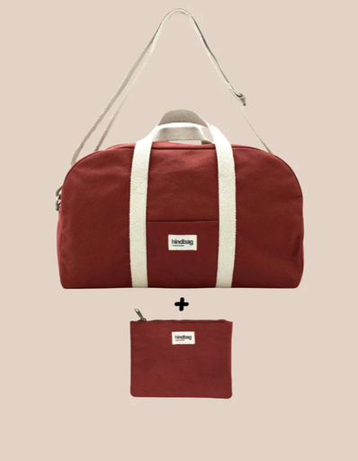 [3665841003718] Sac à langer - Hindbag - Charlie et sa pochette Lou Terracotta