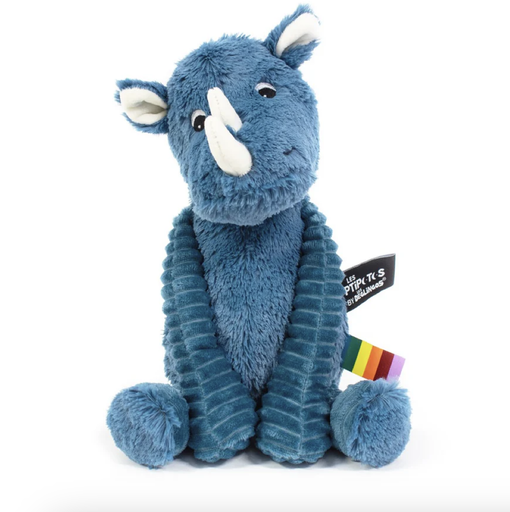 [4897018367623] Peluche - Déglingos - Rhinocéros Grobisou Bleu 35cm