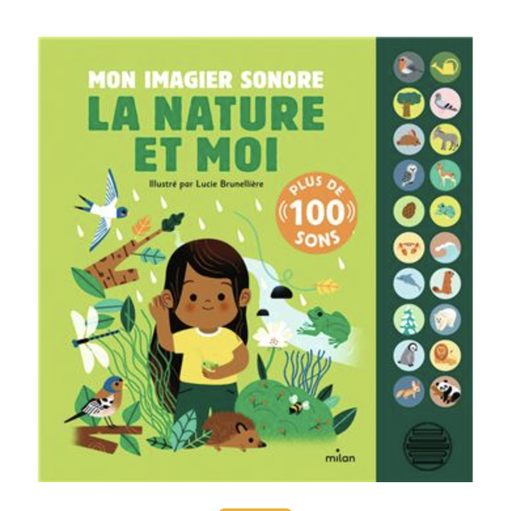 [9782408031671] Imagier sonore - Milan - La nature et moi