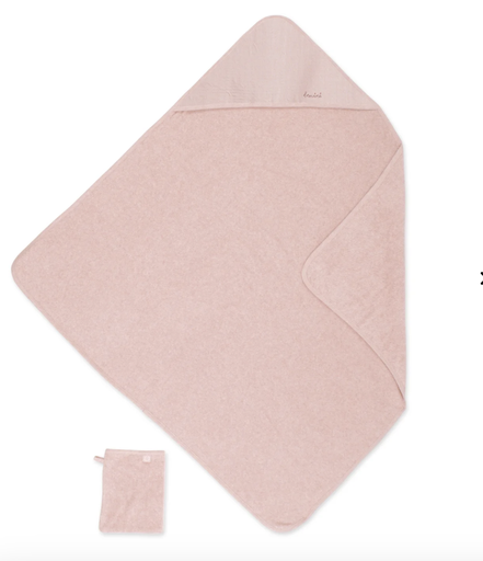 [5420010703633] Cape de bain - Bemini - 90x90cm blush terry 