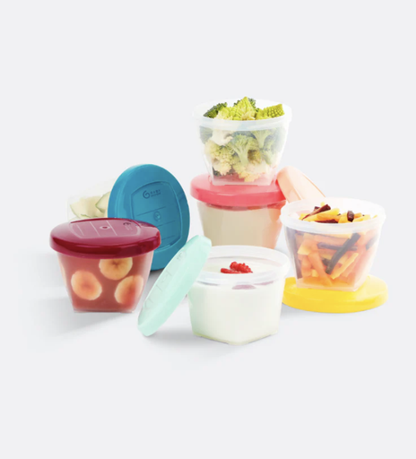 [3661276147362] Pots de conservation en plastique - Babymoov - Babybols 6x250ml 