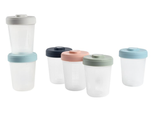 [3384349134990] Pots de conservation en plastique - Beaba - Portions clip 6x250ml  