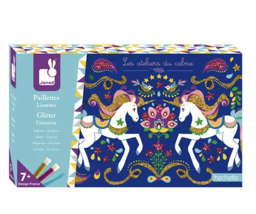 [3700217378837] Kit créatif - Janod - Paillettes licornes