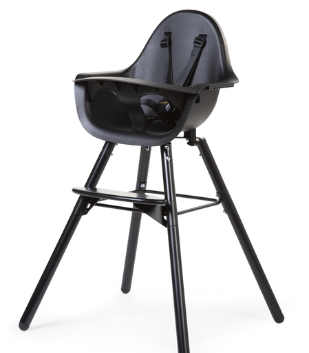 Chaise haute réglable en hauteur - Childhome - Evolu noir