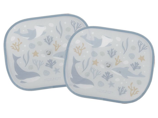[8714274125872] Lot de 2 pare-soleil - Little Dutch - Ocean dreams bleu