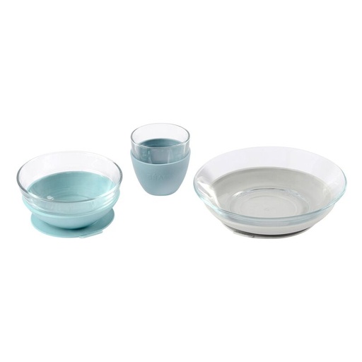 [3384349134860] Coffret repas verre - Béaba - Jungle