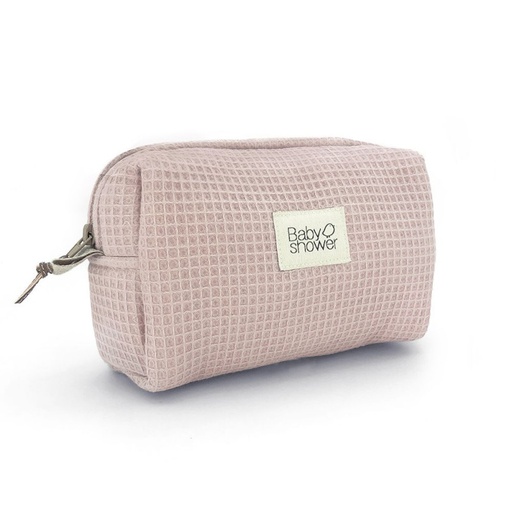 [5546904946501] Trousse de toilette - Babyshower - Camila waffle rose
