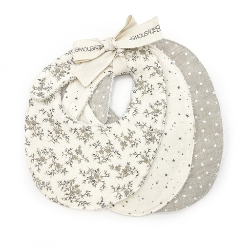 [9501638371872] Bavoir - Babyshower - Set 3 bavoirs miley
