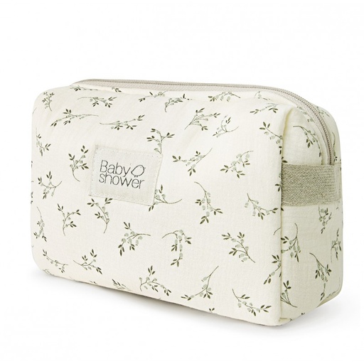 [7427244685610] Trousse de toilette - Babyshower - Camila olive bloom