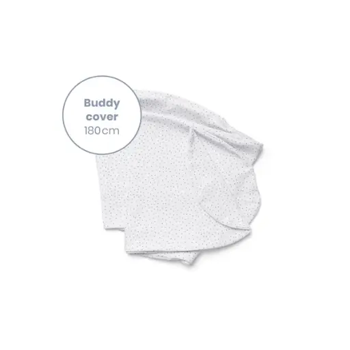 [5400653009798] Housse de coussin d'allaitement - Doomoo - Buddy Cover Silver Dots