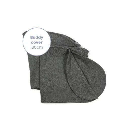 [5400653007565] Housse de coussin d'allaitement - Doomoo - Buddy Cover Chiné Anthracite