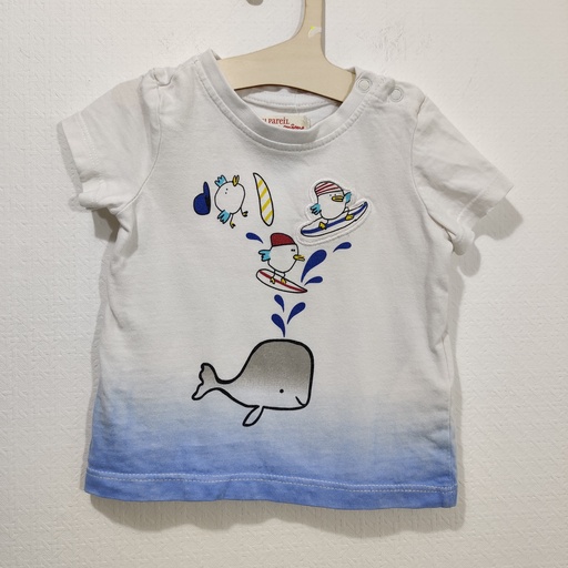 [V01682] Tee-shirt - Du pareil au même - 9 mois  