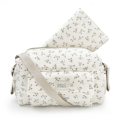 [9503428342673] Sac à langer - Babyshower - Camila olive bloom canvas