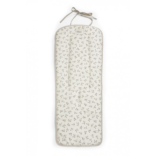 [9506782963195] Matelas pour poussette - Babyshower - Olive bloom canvas