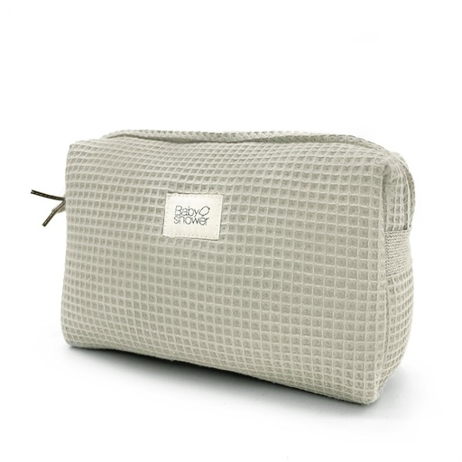 [7427252669817] Trousse de toilette - Babyshower - Camila waffle dune