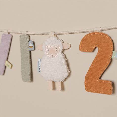 [8713291895546] Lettre en tissu - Little dutch - Mouton