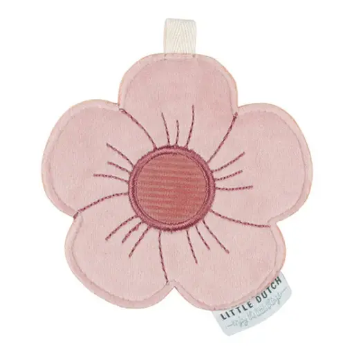 [8713291895393] Lettre en tissu - Little dutch - Fleur rose