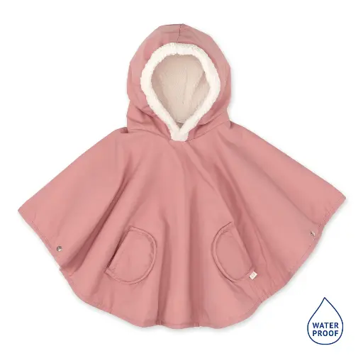 [5420010715414] Poncho de voyage -Bemini - 9-36m Hibiscus WATERPROOF + TEDDY