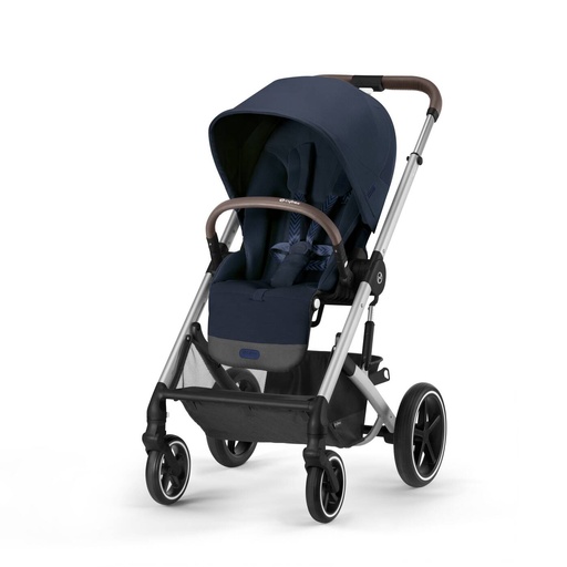 Poussette - Cybex - Balios S Lux  Ocean Blue (Silver Frame)