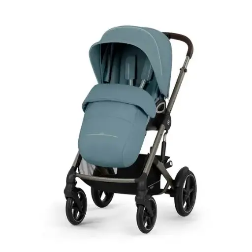 Poussette - Cybex - Talos S Lux Ocean Blue (Taupe Frame)