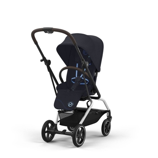 Poussette - Cybex - Eezy S Twist+2  Dark Blue Silver Frame 