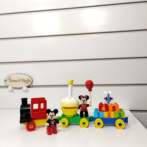 [P00770] Duplo - Lego  - Train d'anniversaire de Mickey & Minnie