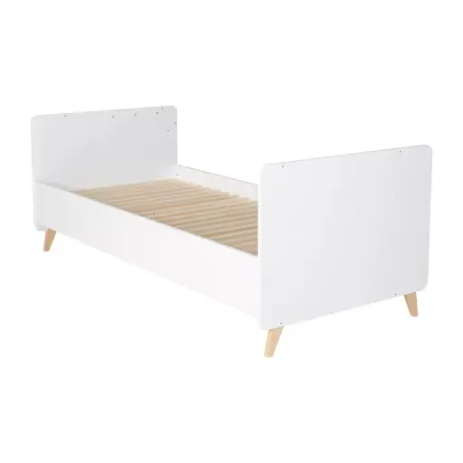 Lit bébé - Quax - Loft Lit Évolutif - 120 x 60 & 200 x 90 cm - Blanc