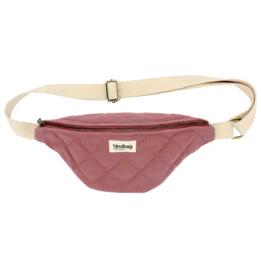 [3665841004005] Sac Banane - Hindbag - Matelassé Olivia Rose blush