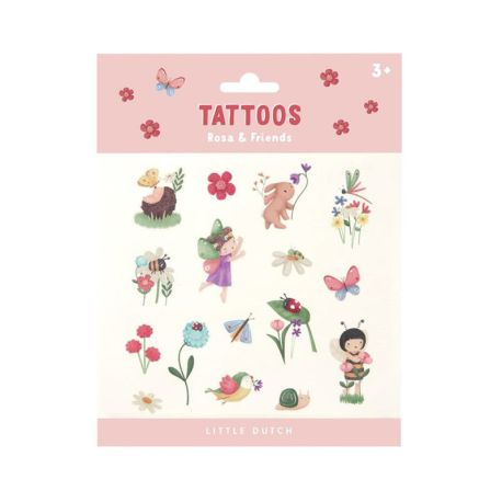 [8718819315551] Tatouages - Little dutch - Rosa & Friends