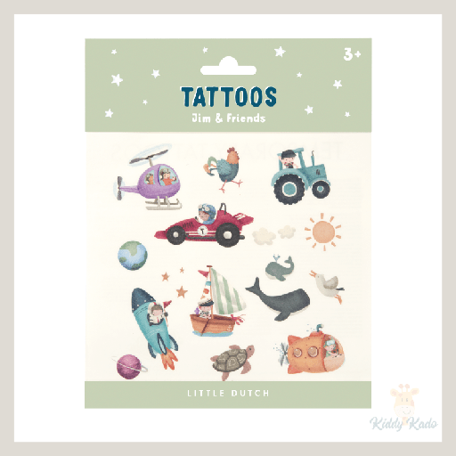 [8718819315544] Tatouages - Little dutch - Jim & Friends