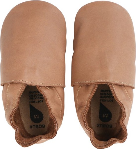 [9420057332182] Chaussons en cuir - BOBUX - Soft Soles Classic caramel Taille L