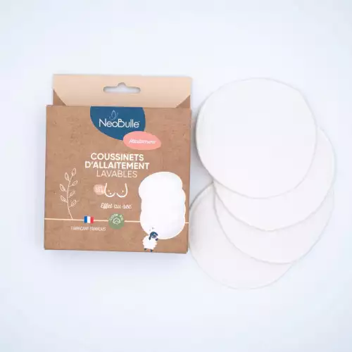 [3760216129007] Coussinets d'allaitement lavables - NéoBulle - Lot de 4