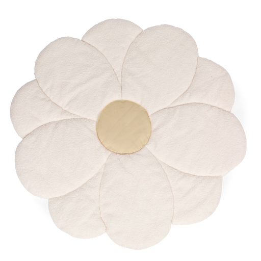 [5420007168360] Tapis de Jeu - Childhome - Fleur 110cm Ecru/Jaune